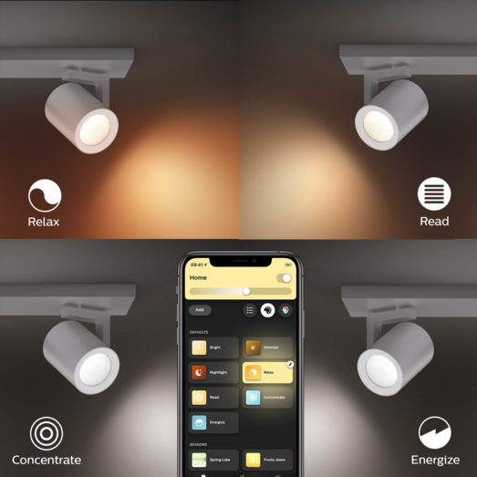 Philips Hue Argenta med spots GU10 LED