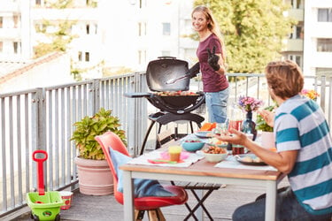 gasgrill på altan