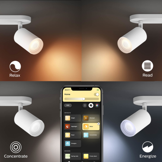 Philips Hue Fugato tre spots GU10 LED