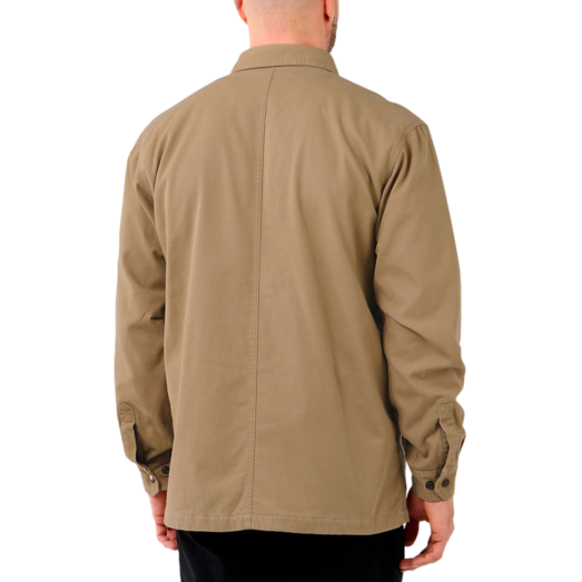 Carhartt Canvas fleece foret skjortejakke Dark khaki