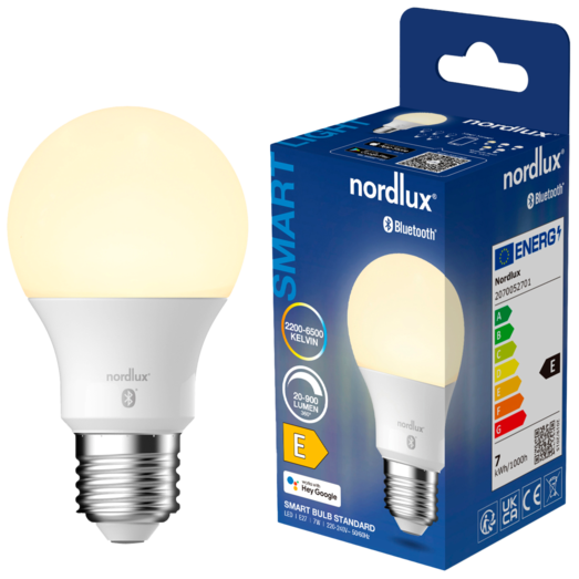 Nordlux smart pære E27 A60 SMD 8,5W hvid