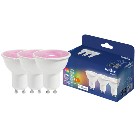 Nordlux smart pære LED GU10 colour 3 pak