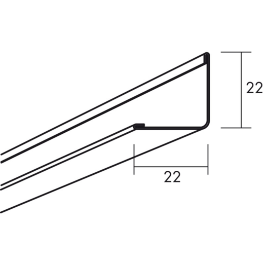 Connect vinkelkant 3000x22x0,56 mm