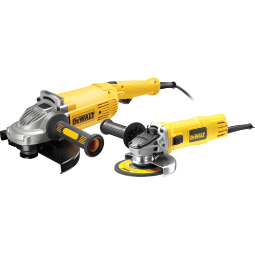 DeWALT DWE492DUO2 vinkelslibersæt 2200W 230 mm + 900W 125 mm