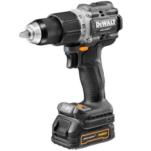 DeWALT DCD85ME2GT-QW 18V XR slagboremaskine Mclaren edition 2x1.7 Ah PS-batterier og lader