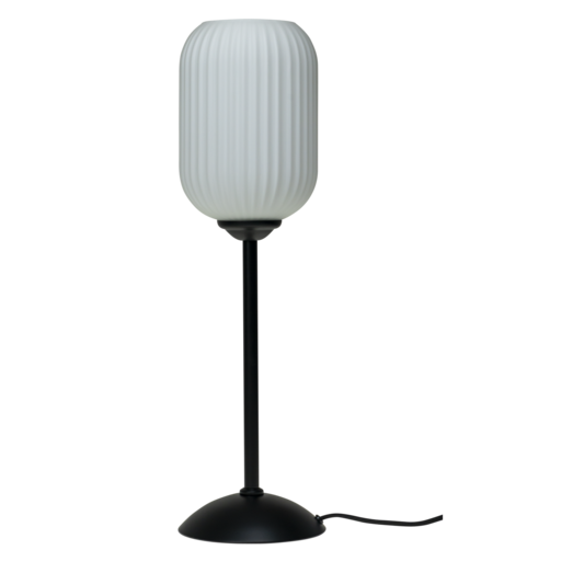 Dyberg Larsen riflet bordlampe E27 opal