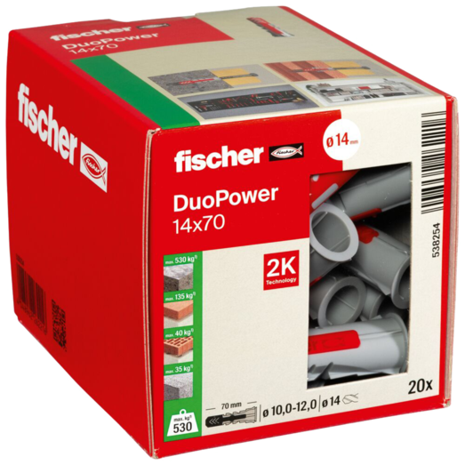 Fischer universaldybel duopower 14x70 20 stk