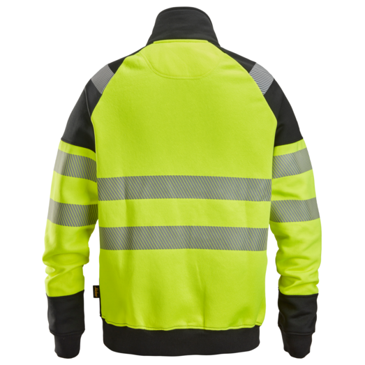 Snickers 2835 hi-vis sweatjakke med lynlås