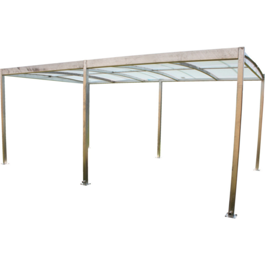 Elmholm enkelt carport 5382x3180 mm i galvaniseret stål