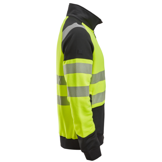 Snickers 2835 hi-vis sweatjakke med lynlås