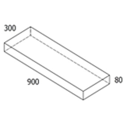 RBR Nordic-Line Koks haveflise - 30x90x8 cm