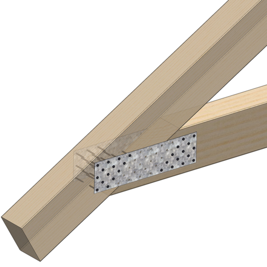 Paslode normplade 80x200x2 mm varmforz.