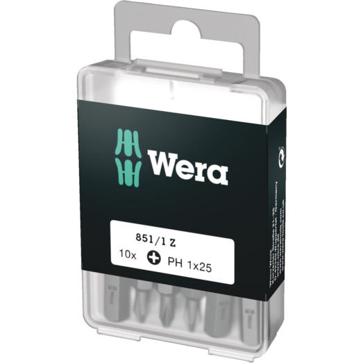 Wera DIY bitsæt 851/1Z PH1 10 stk