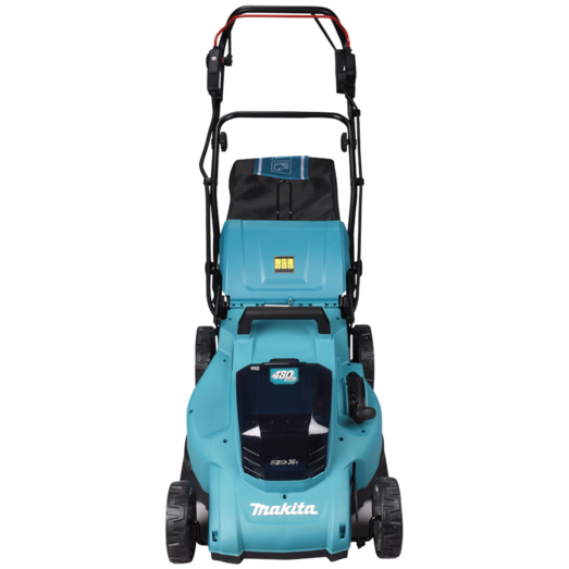 Makita DLM481PT2 plæneklipper inkl. 2x5,0 Ah batteri og lader