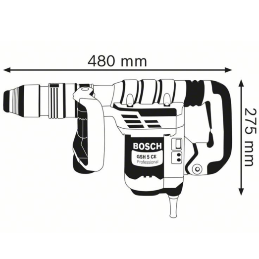 Bosch GSH 5 CE slaghammer SDS-max 230V