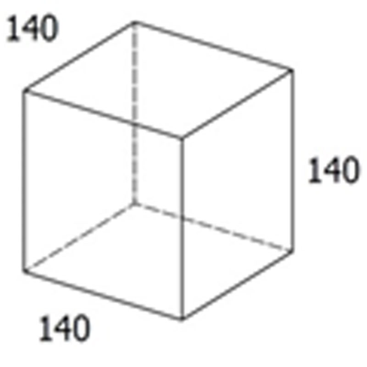 Multikant Brud 2/3 sten koks - 14x14x14 cm