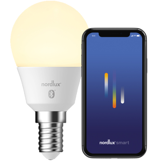 Nordlux smart pære LED E14 G45 4,7W hvid