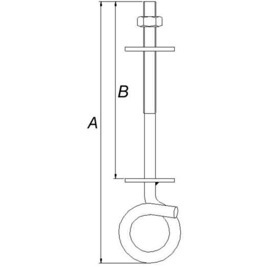 PN gyngekrog, 255 x 12 mm