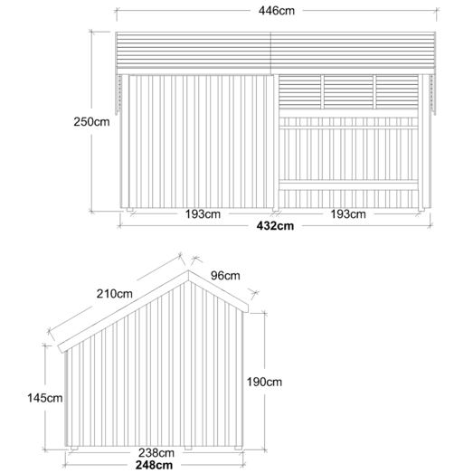 Plus Multi shelter 2 moduler med shelter og opholdsrum