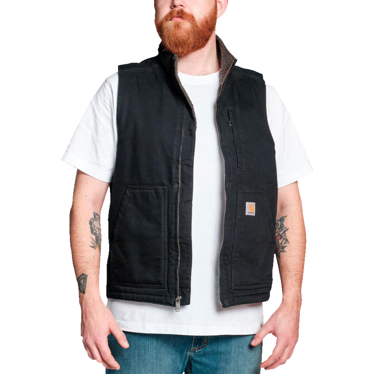 Carhartt Mock Neck vest sort