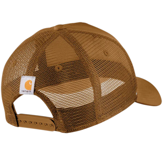 Carhartt canvas mesh back C patch kasket brun onesize