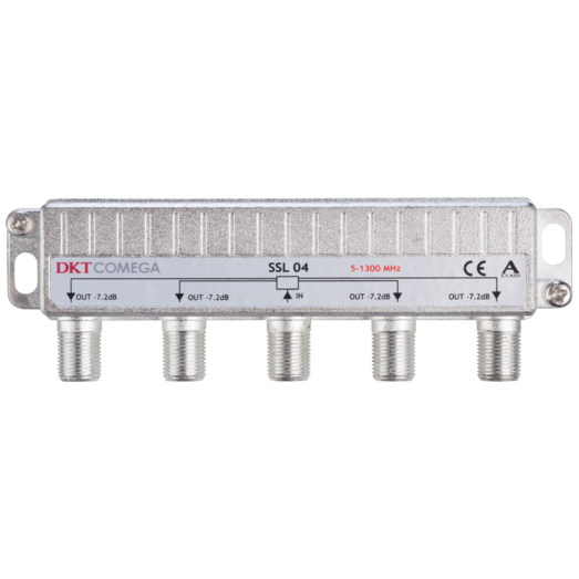 4-vejs signal fordeler for f-connector metal