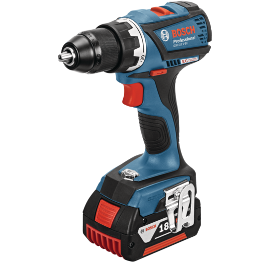 Bosch GSR 18V-EC bore/skruemaskine 2x5,0 Ah i L-BOXX