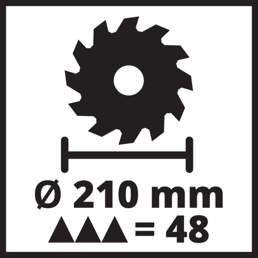 Einhell TC-SM 2131 kap-/geringssav, Ø210 mm - 1500W