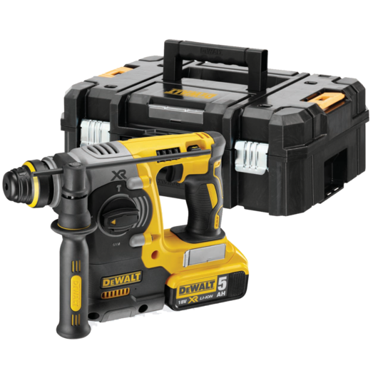 DeWALT DCH273P2T-QW 18C XR borehammer 2x5.0Ah batteri og lader