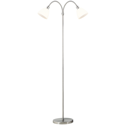 Nordlux Ray dobb. gulvlampe E14 krom/opal