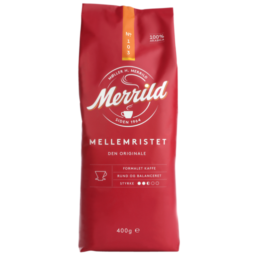 Merrild 103 rød 400 gr. kaffe