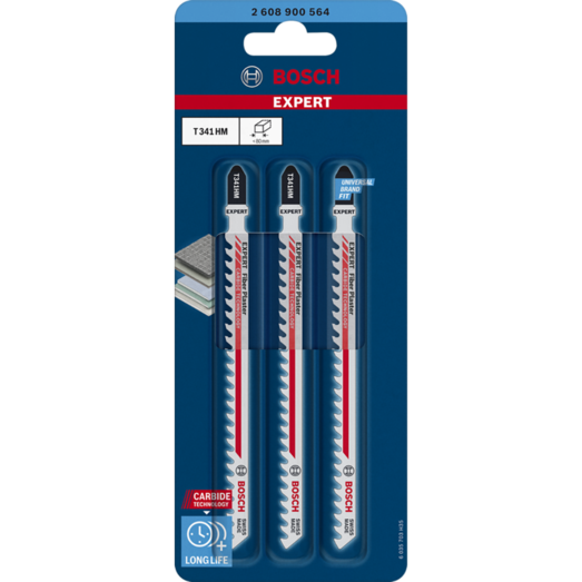 Bosch Expert T341 HM fiber plaster stiksavklinge 132 mm 3 stk