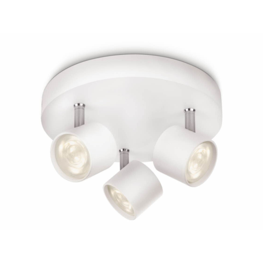 Philips Star LED spot 3x4W hvid