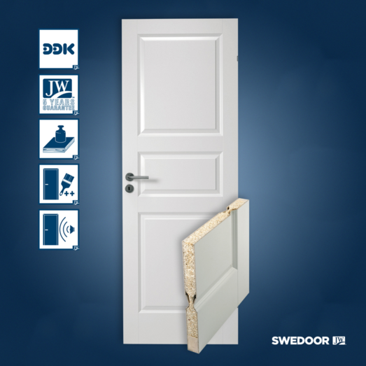 Swedoor Compact/03 hvid 40x2040 mm