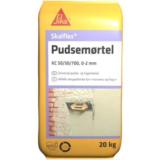 Skalflex pudsemørtel KC50/50/700 0-2mm - 20 kg