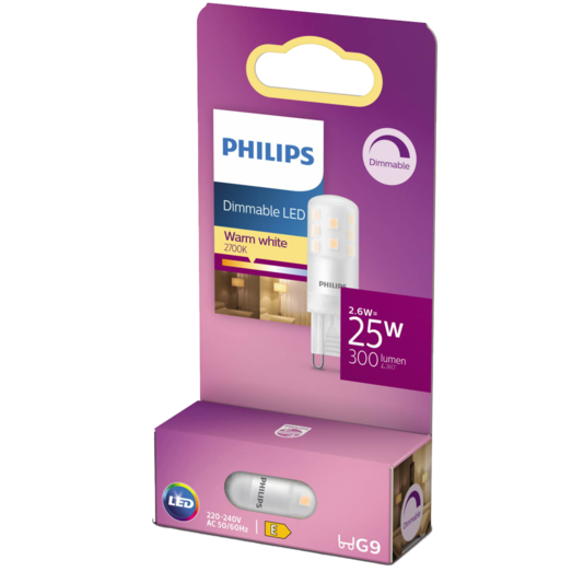 Philips Stift LED pære G9 25W 1 pack