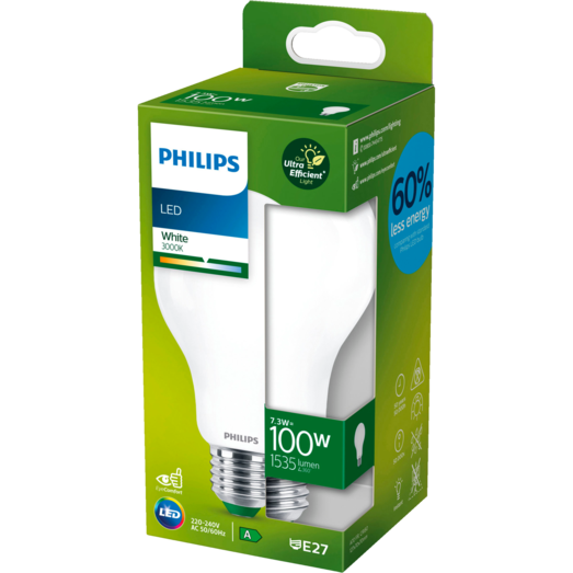 Philips Ultra Efficient LED pære 100W A-klasse, E27