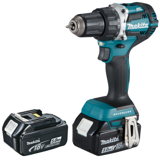 Makita DDF484RT2-DAV bore/skruemaskine 18V LXT 2x5,0 Ah batteri og lader