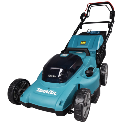 Makita DLM481PT2 plæneklipper inkl. 2x5,0 Ah batteri og lader