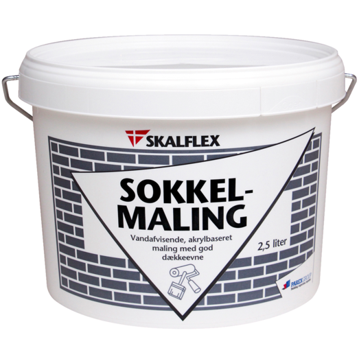 Skalflex sokkelmaling sort