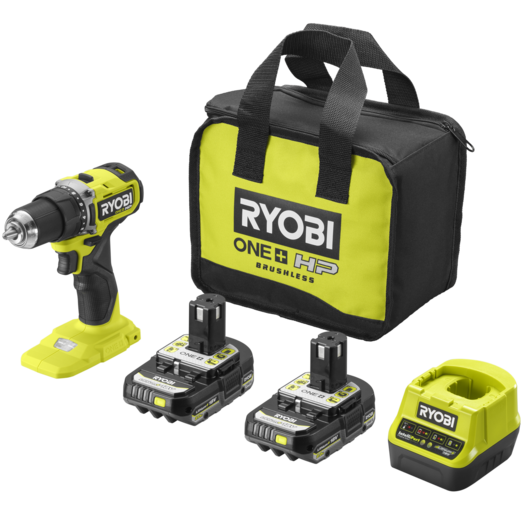 Ryobi RDD18C-220S bore-/skruemaskine inkl. 2 x 2,0 Ah 18V ONE+