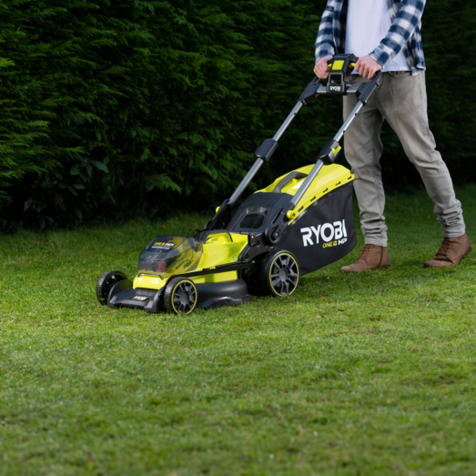 Ryobi RY18LMX40B plæneklipper 1x5.0 Ah batteri/lader 18V ONE+