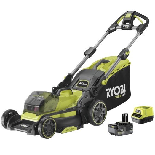 Ryobi RY18LMX40B plæneklipper 1x5.0 Ah batteri/lader 18V ONE+