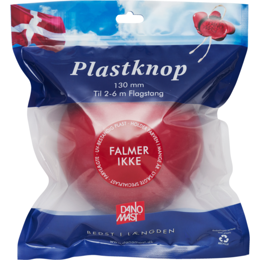 DanoMast rød plast knop