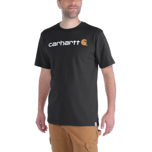 Carhartt core logo t-shirt sort