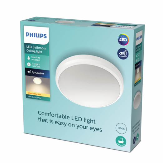 Philips Doris plafond 6W nikkel