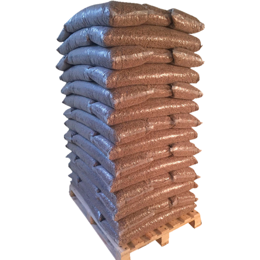 Calorius træpiller 8 mm - palle med 896 kg / 56 poser á 16 kg