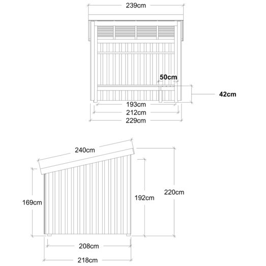 Plus Nordic bålhytte 5 m2