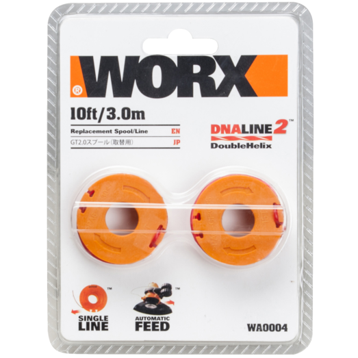 Worx trådspole Ø1,65 mm 3 meter - 2-pak