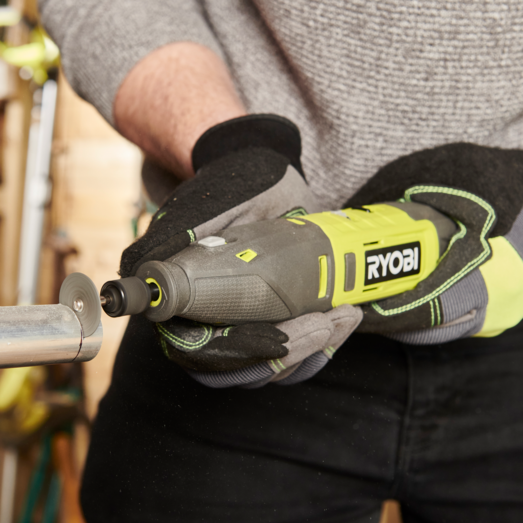 Ryobi RRT12-120BA3 multiværktøj 12V m/3 forsatser og 35 tilbehørsdele